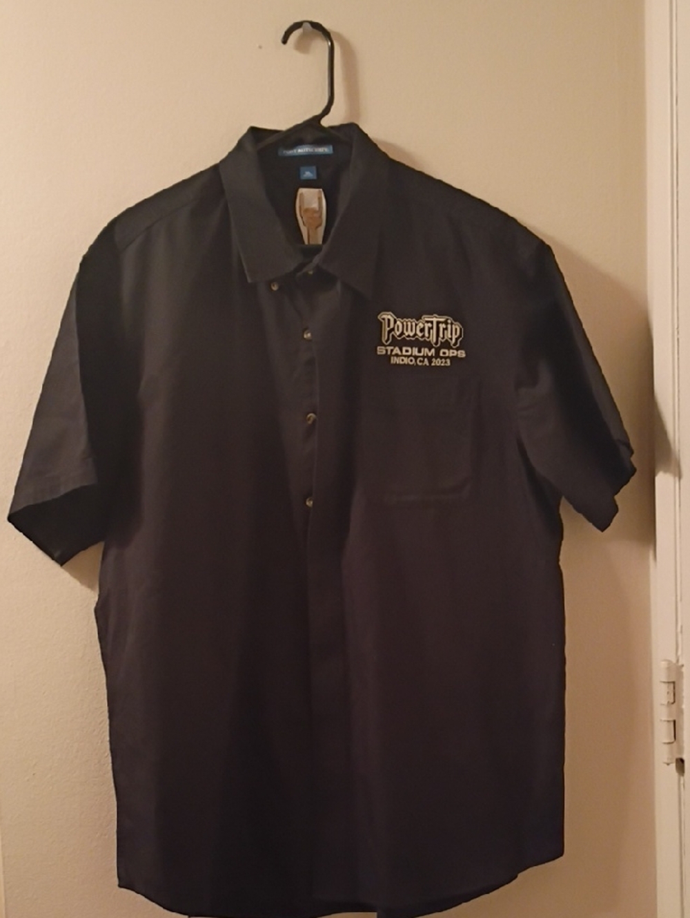 Heavy Metal Festival In Indio CA  Ops Short-Sleeve Work Shirt - Black XL